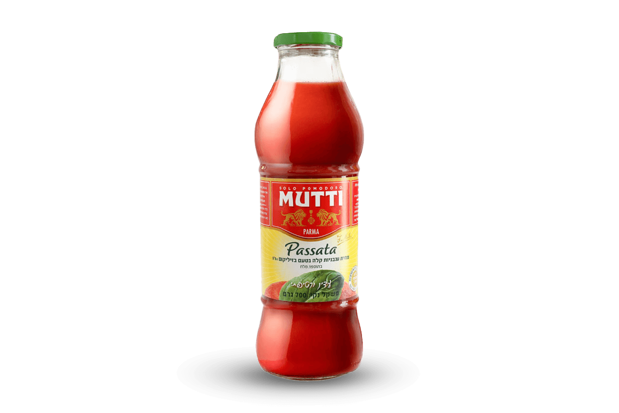 Mutti מחית עגבניות ובזיליקום